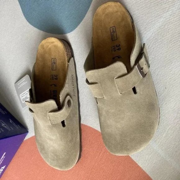 Birkenstock Clog Taupe Suede - US size 8-8.5 - Picture 4 of 12